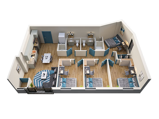 4/2 Type 6 Floor plan layout