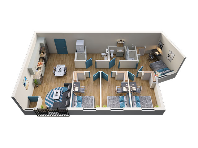 4/2 Type 8A Floor plan layout