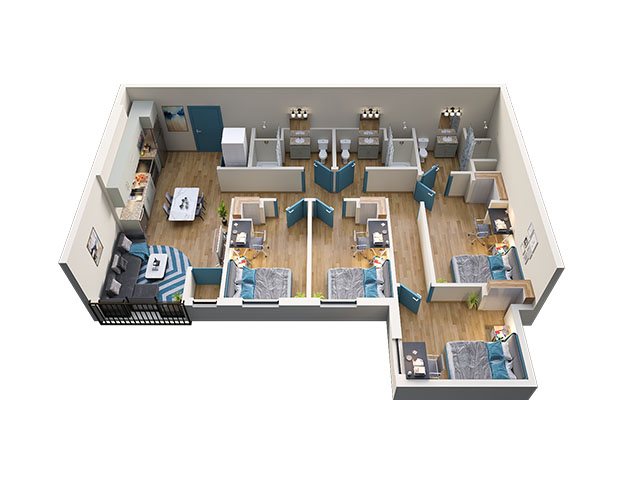 4/3 Type 1 Floor plan layout