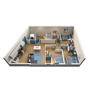 3-Bed Floorplans