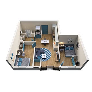 2-Bed Floorplans