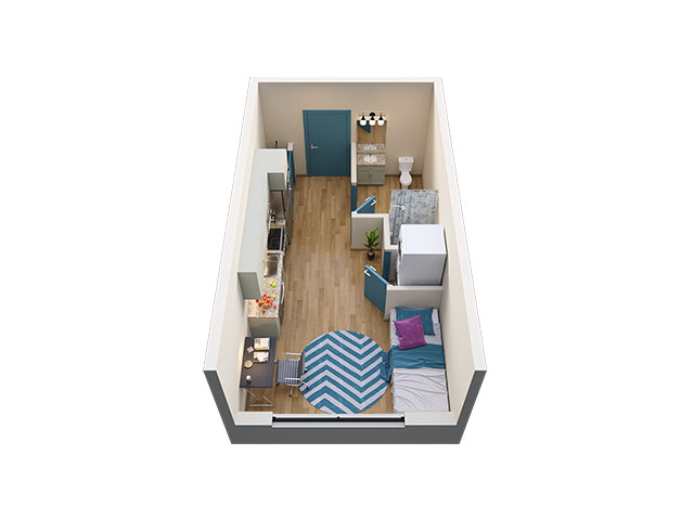 Studio Floor plan layout